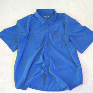 Orvis Casual Blue Button-Down Shirt